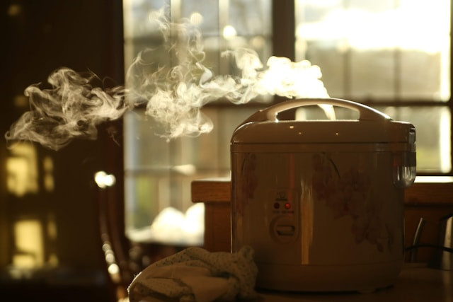 Ilustrasi cara mengukus dengan rice cooker. Foto: Unsplash/J. Brouwer