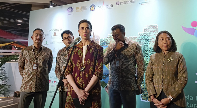 Menteri Pariwisata Widiyanti Putri Wardhana dalam acara Bali Travel Fair di Bali Internasional Convention Center (BICC). Foto: Denita BR Matondang/kumparan