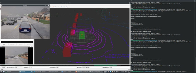 Simulasi mobil melalui CARLA oleh Tim Sapuangin ITS dalam Autonomous Programming Competition SEM 2025.