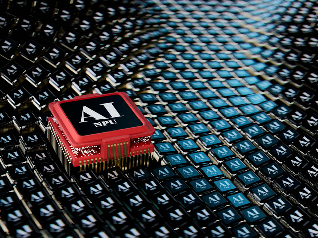 (AI NPU) Artificial Intelligence Neural Processor Unit chip - Photo by @omilaev on unsplash