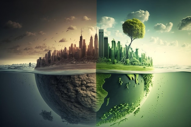 Masalah pemanasan global dan peranan AI dalam mengakselerasinya (Sumber Foto: img.freepik.com)