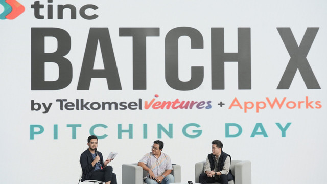 Telkomsel Ventures berhasil menggelar Tinc Pitching Day Batch X, mempertemukan 12 startup dengan unit-unit bisnis di Telkomsel, mitra strategis AppWorks, dan tim investasi Telkomsel Ventures. Foto: Telkomsel