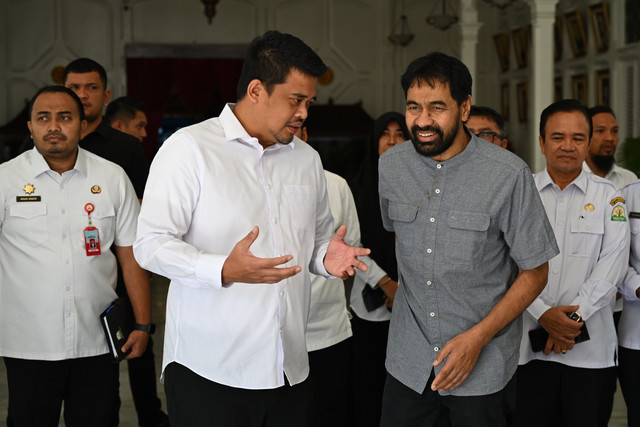 Gubernur Sumut Bobby Nasution bersama Gubernur Aceh Muzakir Manaf (Mualem). Foto: Pemprov Sumut