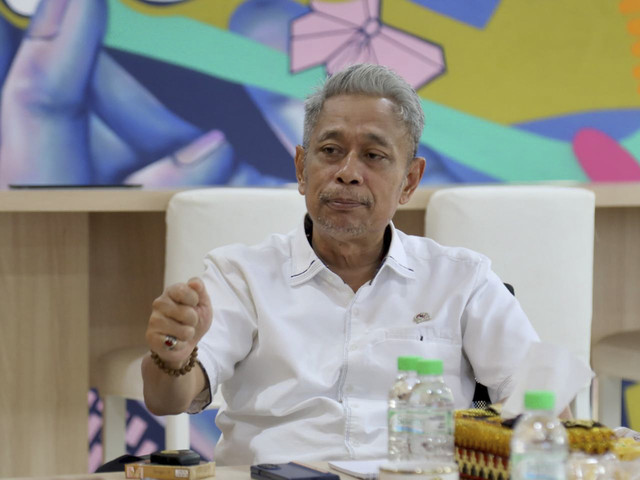 Wali Kota Lhokseumawe Sayuti Abubakar saat audiensi dengan Wakil Menteri Sosial Agus Jabo Priyono di Gedung Kemensos, Jakarta, Jumat (13/6/2025). Foto: Dok. Kemensos