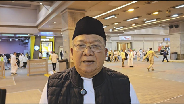 Anggota Tim Pengawas (Timwas) Haji DPR RI Abdul Wachid, saat pengawasan ibadah haji 2025 di Makkah, Arab Saudi, Kamis (12/6/2025). Foto: Dok. DPR RI