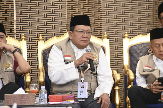 Wakil Ketua Komisi VIII DPR RI, Abdul Wachid, saat pertemuan dalam kegiatan pengawasan ibadah haji 2025 di Makkah, Arab Saudi, Kamis (12/6/2025). Foto: Dok. DPR RI