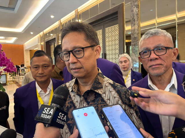 Menteri Kesehatan (Menkes) Budi Gunadi Sadikin di Hotel Sultan, Jakarta pada Sabtu (14/6/2025). Foto: Abid Raihan/kumparan