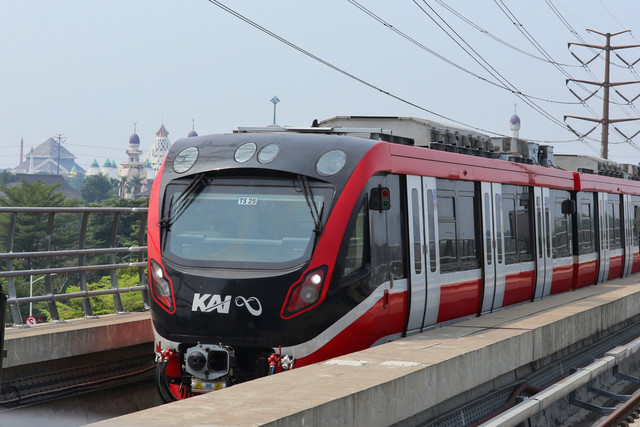Ilustrasi LRT Jabodebek. Foto: Shutterstock