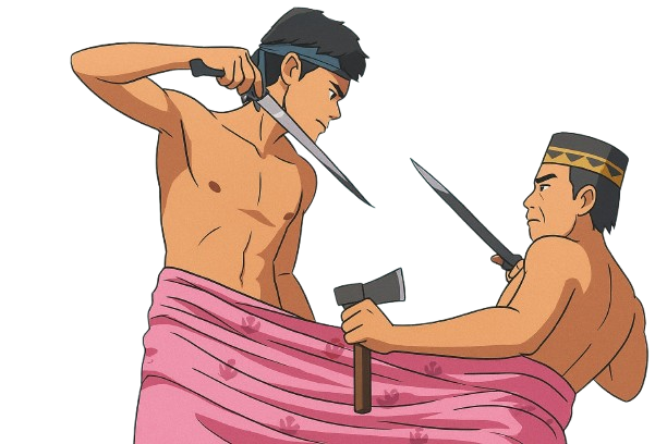 Ilustrasi Siri' Masyarakat Bugis, By : Dokumentasi Pribadi 