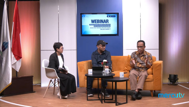 Magister Fikom Universitas Mercu Buana Gelar Webinar Bertema Badai PHK Media
