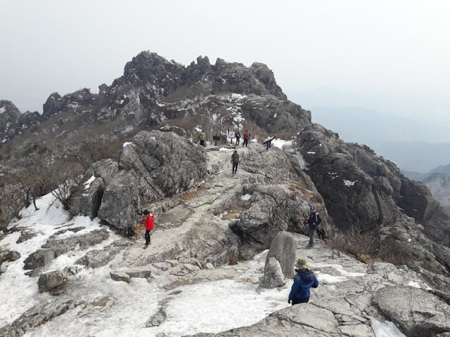 Gunung terindah di Korea Selatan. Foto hanya ilustrasi bukan sebenarnya. Sumber foto: Pexels/Kwangho Cha