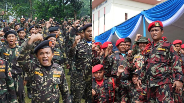 Ilustrasi seragam Banser dan Kokam. Foto: Aditia Noviansyah/kumparan, Muhammadiyah
