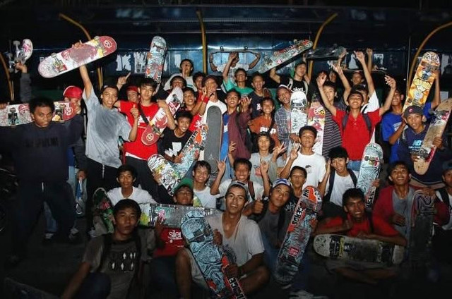 Para skater yang ada di Kota Pontianak dan sekitarnya. Foto : Istimewa.