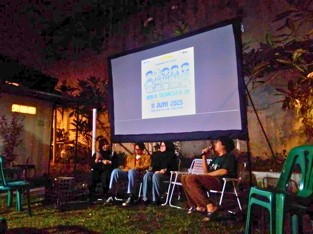  Satukan cerita lewat layar komunitas oleh mahasiswa UMY & Jazz (Dok: pribadi)