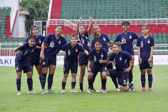 Timnas Wanita Thailand di ASEAN Women's Championship U-19 2025. Foto: Federation Association Thailand