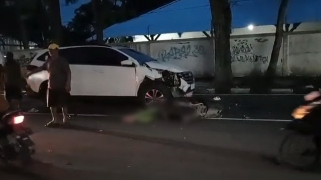 Kecelakaan lalu-lintas di Jalan JA Suprpto, turut Kelurahan Banjarejo, Kecamatan Bojonegoro Kota, Kabupaten Bojonegoro, Jawa Timur. Rabu (18/06/2025) (Aset: Istimewa)