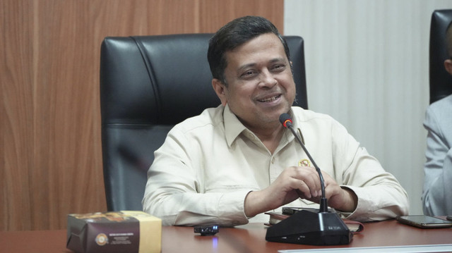 Kepala Badan Penyelenggara Jaminan Produk Halal (BPJPH) Ahmad Haikal Hasan saat acara Media Briefing IIHF 2025. Foto: Dok. BPJPH