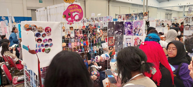 Salah satu booth di acara Comic Frontier 20 di ICE BSD. doc. Pribadi via HP Samsung