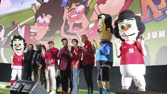 Indro Warkop dalam Konferensi pers film Warkop DKI Kartun, XXI Epicentrum, Jakarta Selatan, Sabtu (21/6/2025). Foto: Giovanni/kumparan