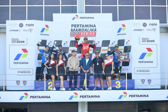 Pertamina dukung pembalap muda Indonesia lewat gelaran Pertamina Mandalika Racing Series 2025 di Mandalika International Circuit, Lombok, Nusa Tenggara Barat. Foto: Dok. Pertamina