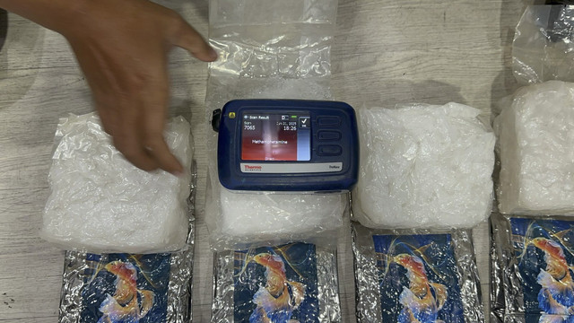 Polisi menangkap pelaku pengedar sabu di kawasan Kabupaten Tangerang, Banten. Foto: Dok. Istimewa