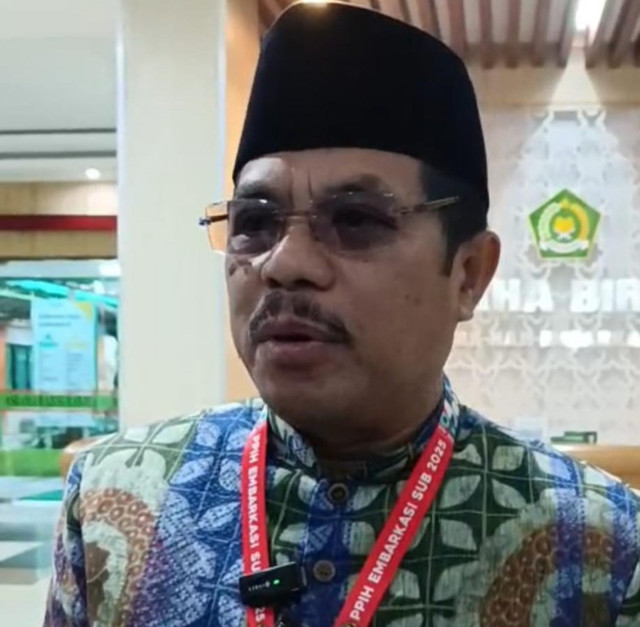 Sekretaris Petugas Penyelenggara Ibadah Haji (PPIH) Debarkasi Surabaya Sugiyo. Foto: Humas Kemenag Jatim