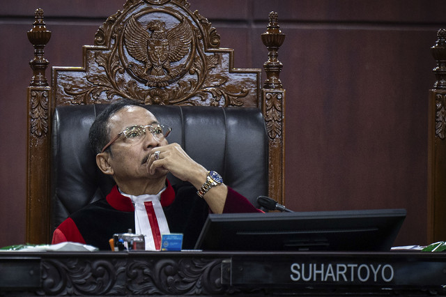 Ketua MK Suhartoyo, Senin (23/6/2025). Foto: Bayu Pratama S/ANTARA FOTO