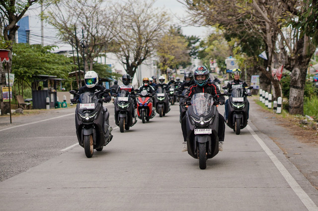 Touring Yamaha Maxi Day Satu Dekade NMAX edisi Solo-Kudus. Foto: Aditya Pratama Niagara/kumparan
