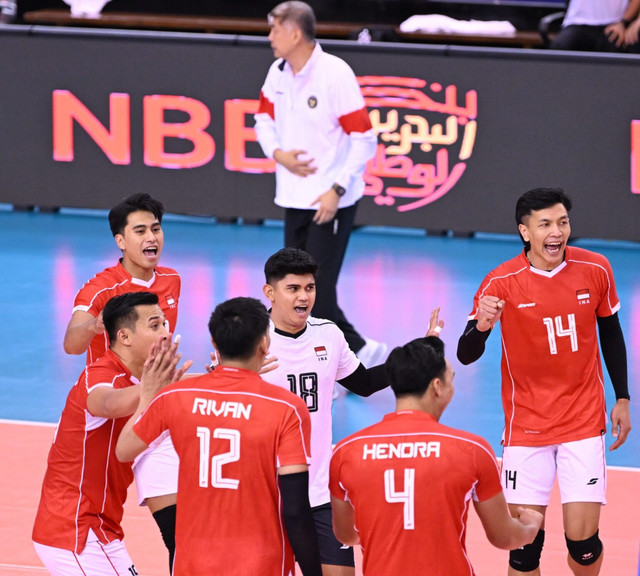 Potret Timnas Voli Putra Indonesia pada AVC Nations Cup 2025. Foto: AVC