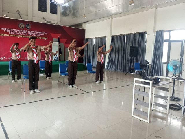 Lapas Terbuka Kendal Ikuti Pembukaan Perkemahan Satya Dharma Bhakti Pemasyarakatan