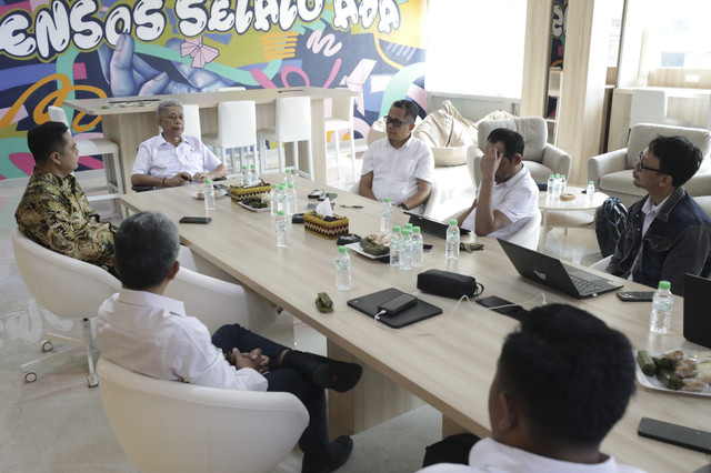 Wamensos Agus Jabo Priyono menerima audiensi Bupati Jepara, Witiarso Utomo di kantor Kemensos, Senin (23/6/2025). Foto: Kemensos RI