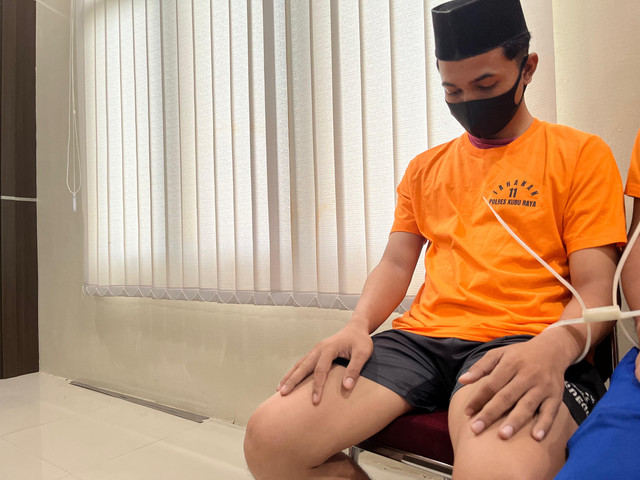 AI mahasiswa asal Pemekasan bawa sabu dari Pontianak tujuan Surabaya. Foto: Rabiansyah/Hi!Pontianak.