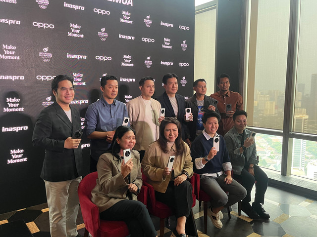 Acara launching OPPO Make Your Moment: Dari Bulu Tangkis untuk Semua di The Plaza Office Tower, Jakarta, pada 25 Juni 2025. Foto: Azrumi El Ghazali/kumparan