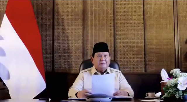 Presiden Prabowo dalam Peresmian Pengoperasian dan Pembangunan Energi Terbarukan di 15 Provinsi, 26 Juni 2025. Foto: Youtube/Sekretariat Presiden
