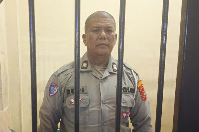Aiptu Rudi Hartono, Polantas yang pungli ke wanita yang lawan arus di Kota Medan. Foto: Dok. Istimewa