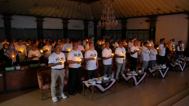 Malam renungan dalam puncak peringatan HANI 2025 di DIY. Foto: Dok. BNNP DIY