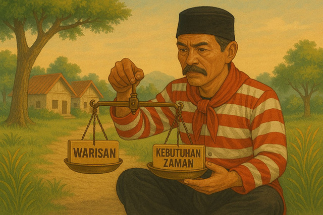 Ilustrasi: Menimbang kembali Nilai Sosial Madura: Antara Warisan dan Kebutuhan Zaman. Sumber: ChatGPT