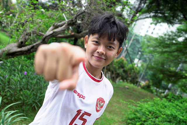 Helsya Maeisyaroh, gelandang andalan Timnas Wanita Indonesia. Foto: Andi Fajar/kumparan