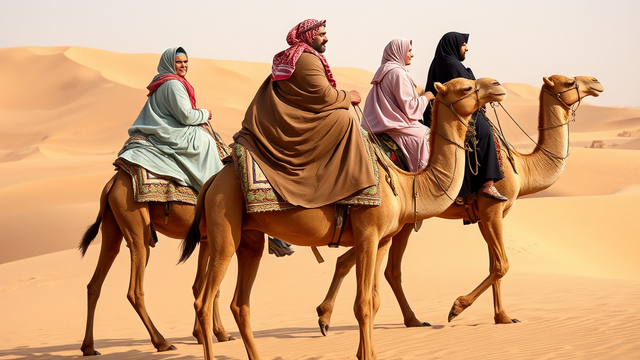 Ilustrasi Orang Hijrah.