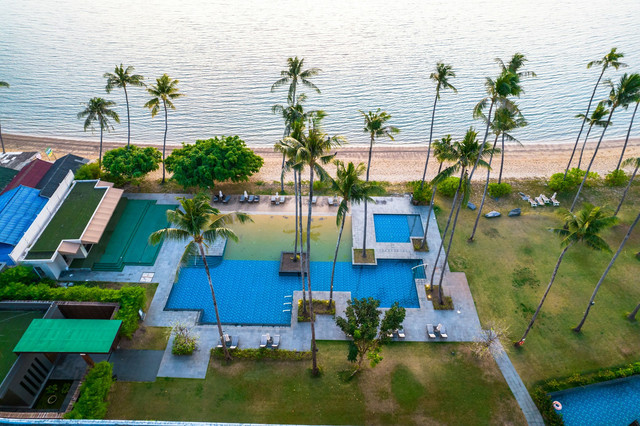 Penginapan murah di Lampung dekat pantai. Foto hanya ilustrasi, bukan tempat sebenarnya. Sumber: Unsplash/Antonio Araujo