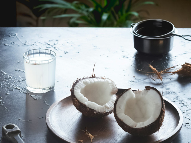 ilustrasi harga santan kara 65 ml. sumber: unsplash/nisha ramesh