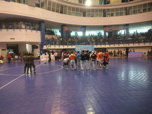 Pertandingan futsal antara Malang vs Surabaya rusuh. Foto: Dok. Istimewa