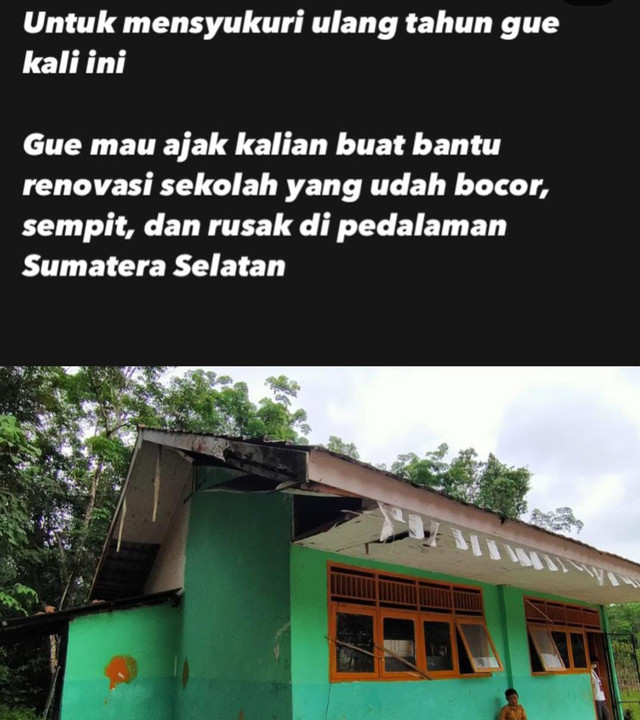 Postingan Rayi RAN di akun instagram @rayiputra26. Foto : Instagram @rayiputra26.