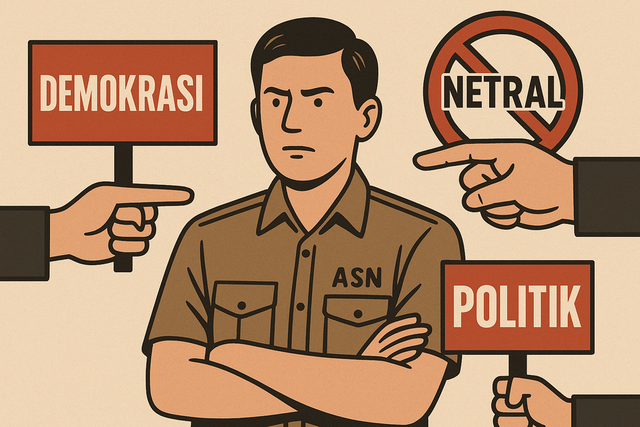 Ilustrasi Netralitas ASN (sumber: milik pribadi)