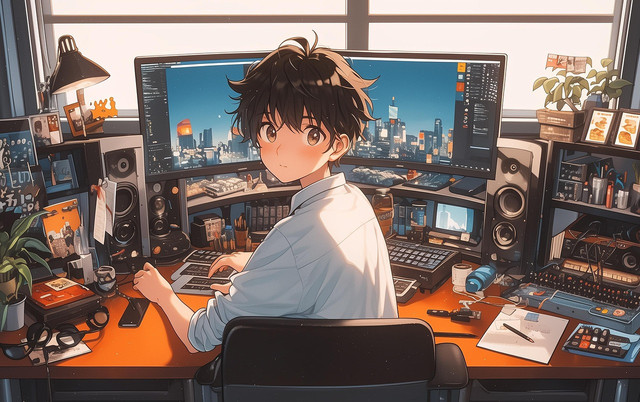 Ilustrasi Anime yang mirip Suzume. Foto: Pixabay.com/qiaominxu_橋茗旭