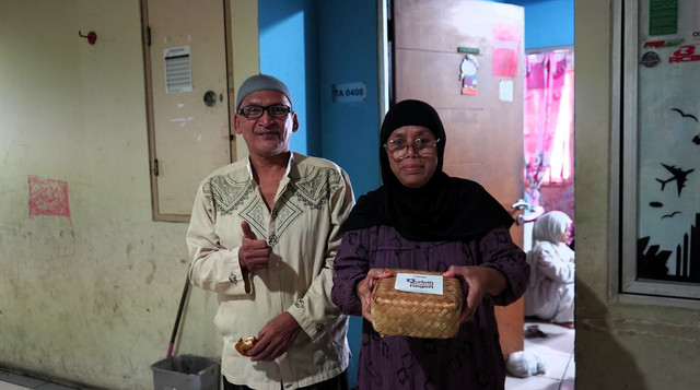 Salah satu keluarga yang tinggal di Rusunawa Jatinegara (Sumber : DT Peduli)