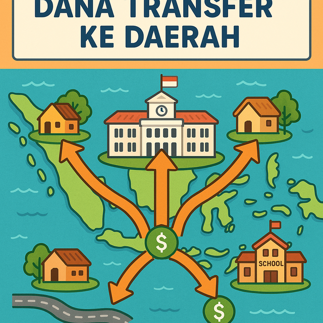 Ilustrasi Dana Transfer ke Daerah, sumber : AI M365 Copilot