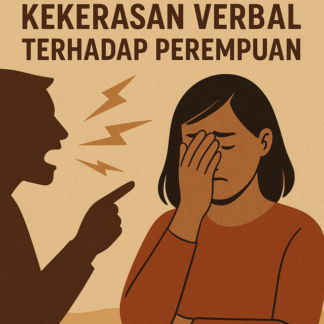 Ilustrasi Kekerasan Verbal Terhadap Perempuan. (https://chatgpt.com/)
