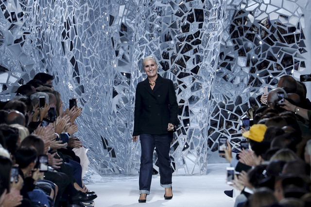 Maria Grazia Chiuri, mantan direktur kreatif rumah mode Dior. Foto: AFP