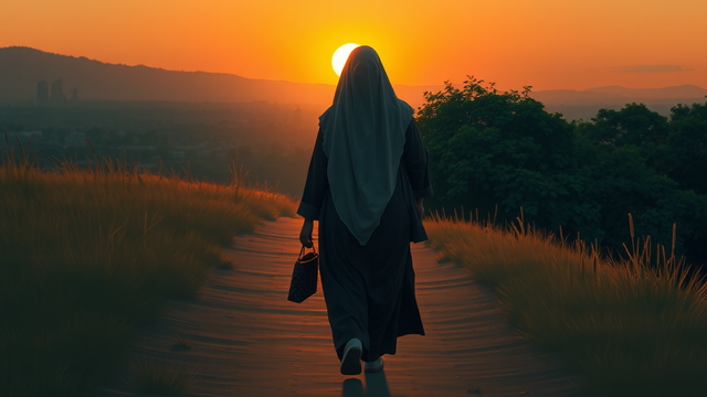 Ilustrasi Orang Berhijrah